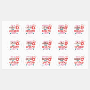 I Run On Coffee and Christmas Cheer Labels