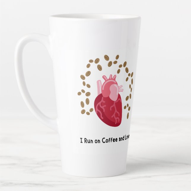 I Run on Coffee and Love Mug (Left)
