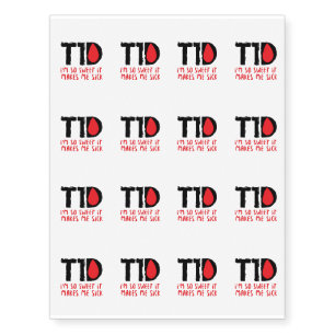 I Run on Coffee & Insulin Diabetes Awareness Temporary Tattoos