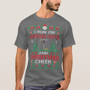 I Run On Espresso Martini And Christmas Cheer Ugly T-Shirt
