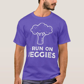 I Run On Veggies Vegan Vegetarian T-Shirt
