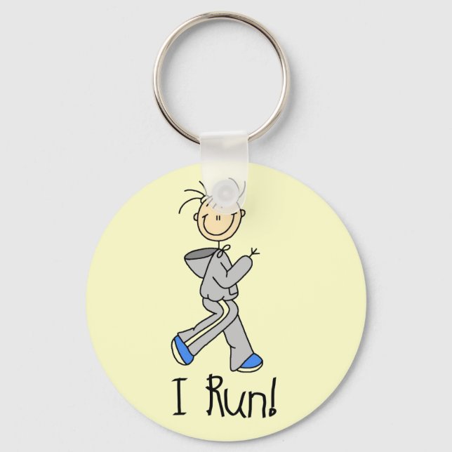I Run T-shirts and Gifts Keychain (Front)