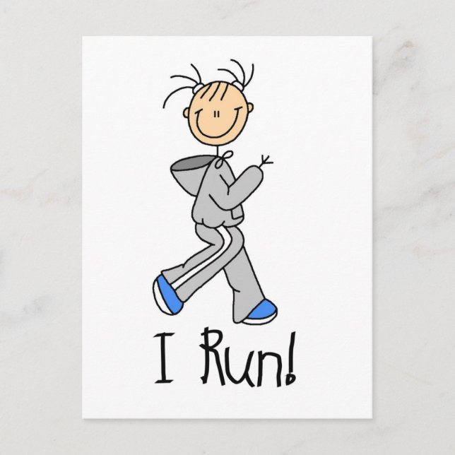 I Run T-shirts and Gifts Postcard (Front)