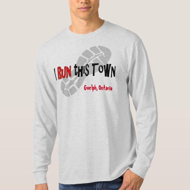I Run this Town - Custom LS Sport-Tek T-Shirt (Front)