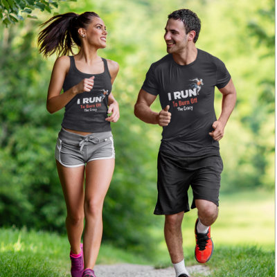 I Run To Burn Off The Crazy T-Shirt