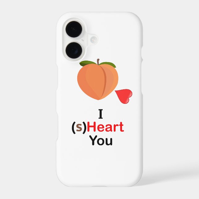 "I (s)Heart You" iPhone Case (Back)