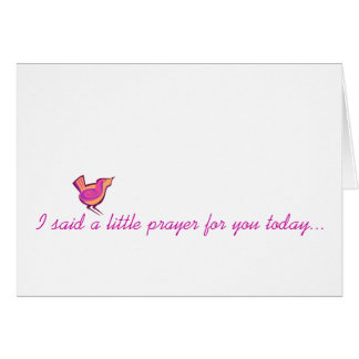 I said a little prayer... cards
