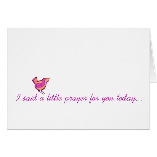 I said a little prayer... cards (Front Horizontal)