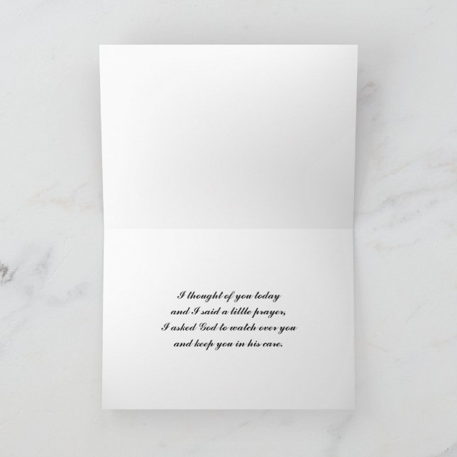 I Said a Little Prayer - Thinking of You Card (Inside)