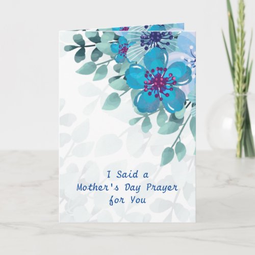 I Said a Mothers Day Prayer for You Christian Card