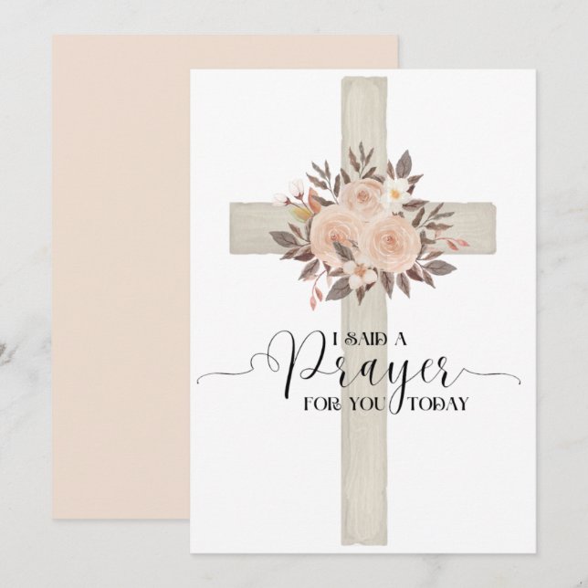 I Said a Prayer for You Today Card (Front/Back)
