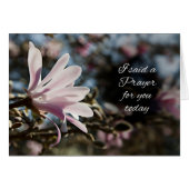 I said a prayer for you with a magnolia flower (Front Horizontal)