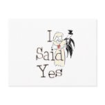 I Said Yes Announcement Postcard