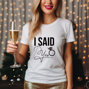 "I Said Yes" - Bridal Shower Tri-Blend Shirt