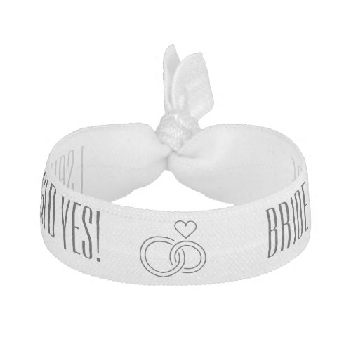 I said Yes Bride Elastic Hair Tie