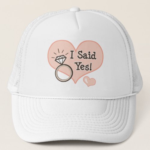 I Said Yes Engagement Bride Hat
