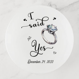 I Said Yes Trinket Tray