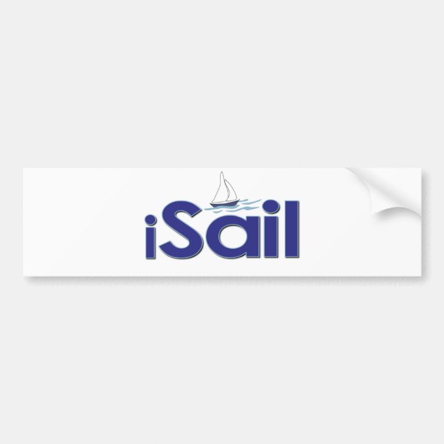I Sail Bumper Sticker (Front)