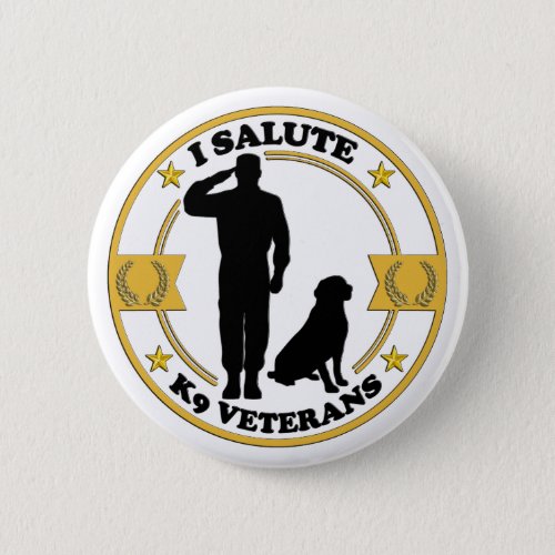 I Salute Veterans Button