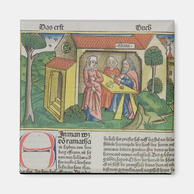 I Samuel 1:8 Elkanah comforts Hannah, from the 'Nu Magnet (Front)