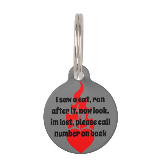 I saw a Cat Pet ID Tag