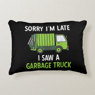 I Saw a Garbage Truck Costume  Recycling Garbage Accent Pillow