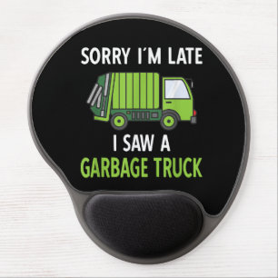 I Saw a Garbage Truck Costume Recycling Garbage Gel Mouse Pad
