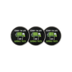 I Saw a Garbage Truck Costume Recycling Garbage Golf Ball Marker
