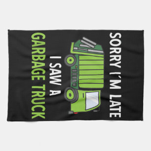 I Saw a Garbage Truck Costume Recycling Garbage Kitchen Towel