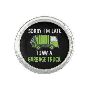 I Saw a Garbage Truck Costume Recycling Garbage Ring