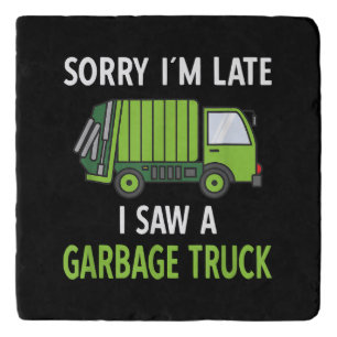 I Saw a Garbage Truck Costume Recycling Garbage Trivet