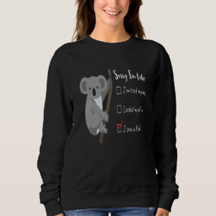 I Saw A Koala Animal Australia Bear Animal Lover Sweatshirt