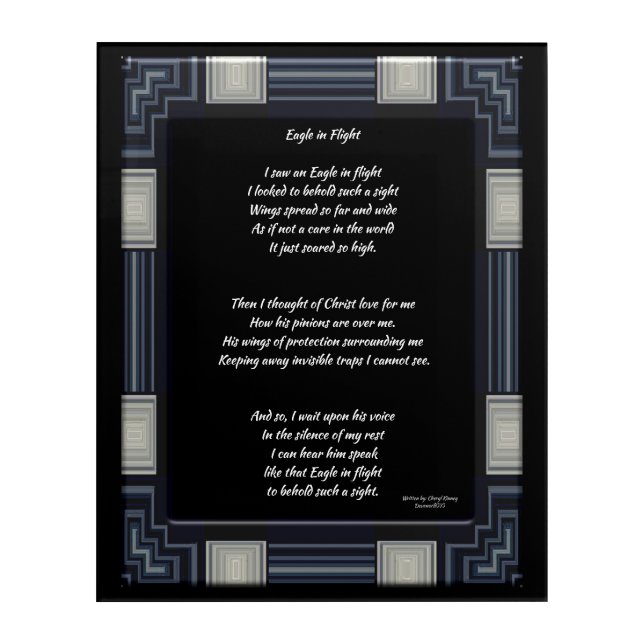 I Saw An Eagle in Flight Wall Art (Front)