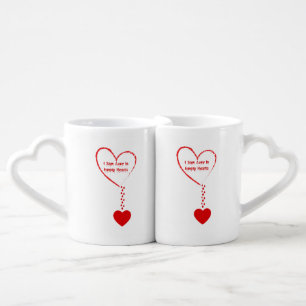 I Saw Love In Empty Hearts Design Coffee Mug Set