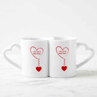 I Saw Love In Empty Hearts Design Coffee Mug Set