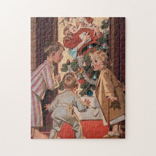 I Saw Mommy Kissing Santa Claus Antique Jigsaw Puzzle