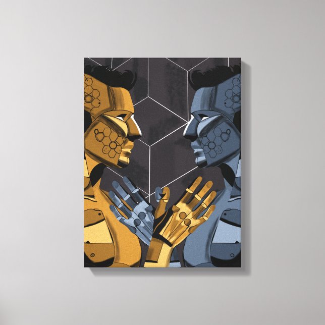 I Saw Myself I B – Self Recognition Art Canvas Print (Front)