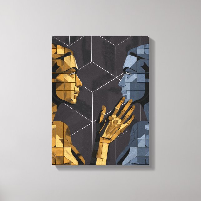 I Saw Myself II B – Self Recognition Art Canvas Print (Front)