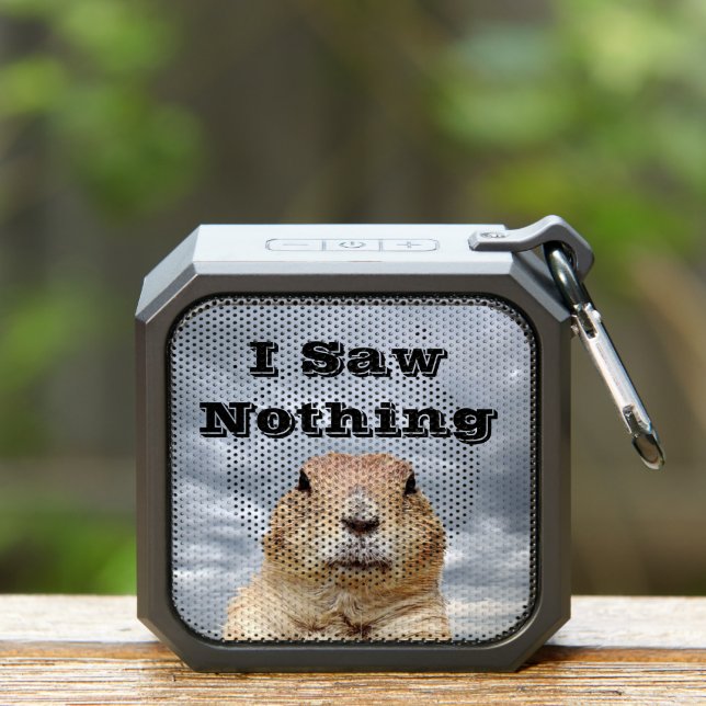 I Saw Nothing on Groundhog Day Bluetooth Speaker (Insitu(Outdoor))