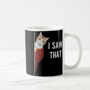 I Saw That Funny Kitten Cute Cat Christmas Jesus G Coffee Mug