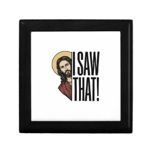 I Saw That Funny Religious Peek Graphic Design_1 Gift Box