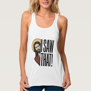 I Saw That Funny Religious Peek Graphic Design_1 Tank Top