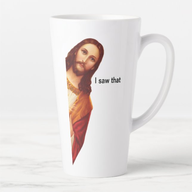 I Saw That Jesus Mug Double Sided (Right)