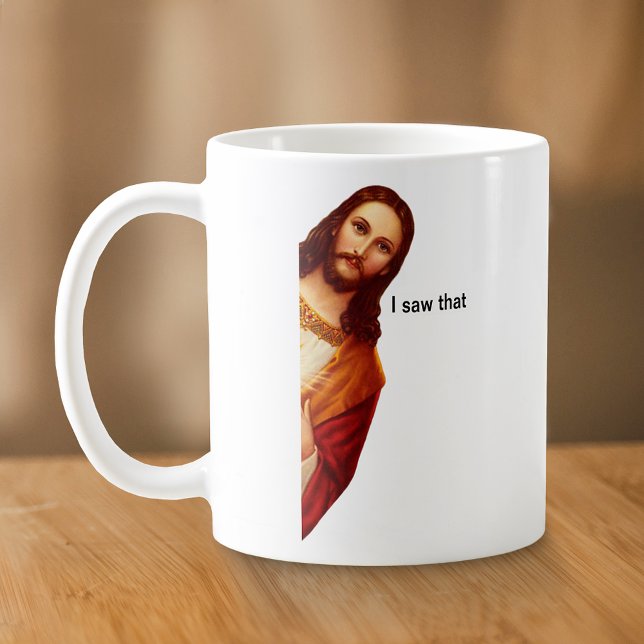 I Saw That Jesus Mug Double Sided (Creator Uploaded)