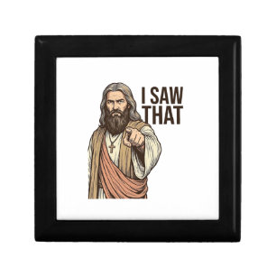 I Saw That Religious Pointing Vintage Engraving Sh Gift Box