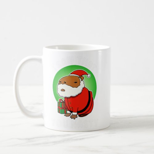 I saw that you nasty Capybara Christmas  Coffee Mug