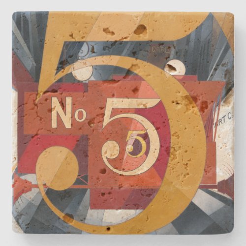 I Saw the Figure 5 in Gold  Charles Demuth  Stone Coaster