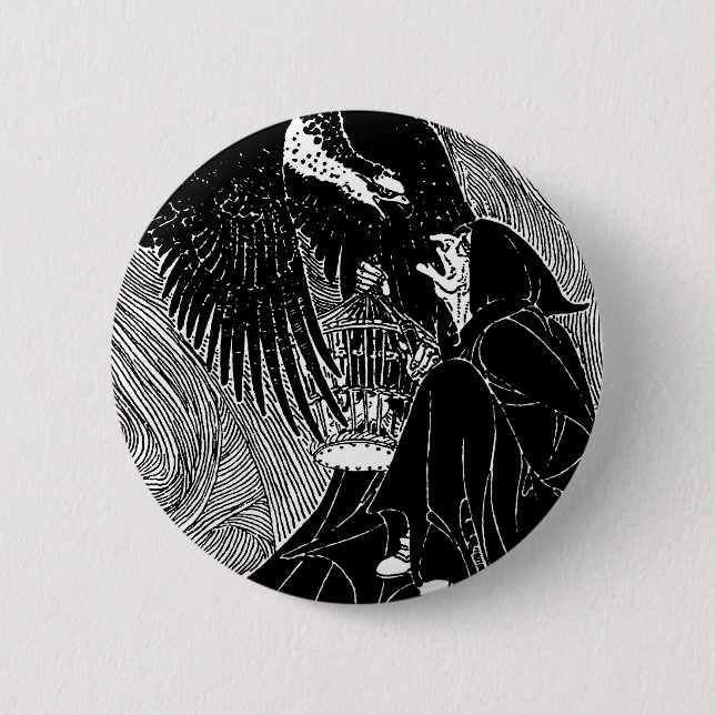 I Saw Three Witches Button (Front)