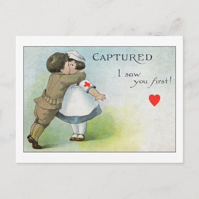 I Saw you First Postcard (Front)