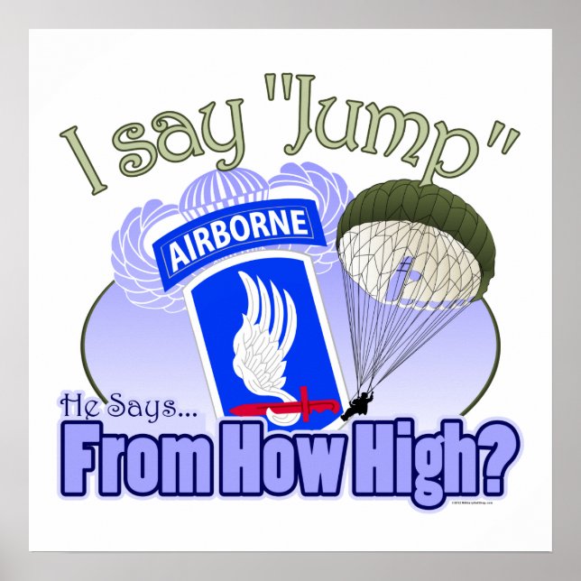I Say Jump [173rd Airborne] Poster (Front)